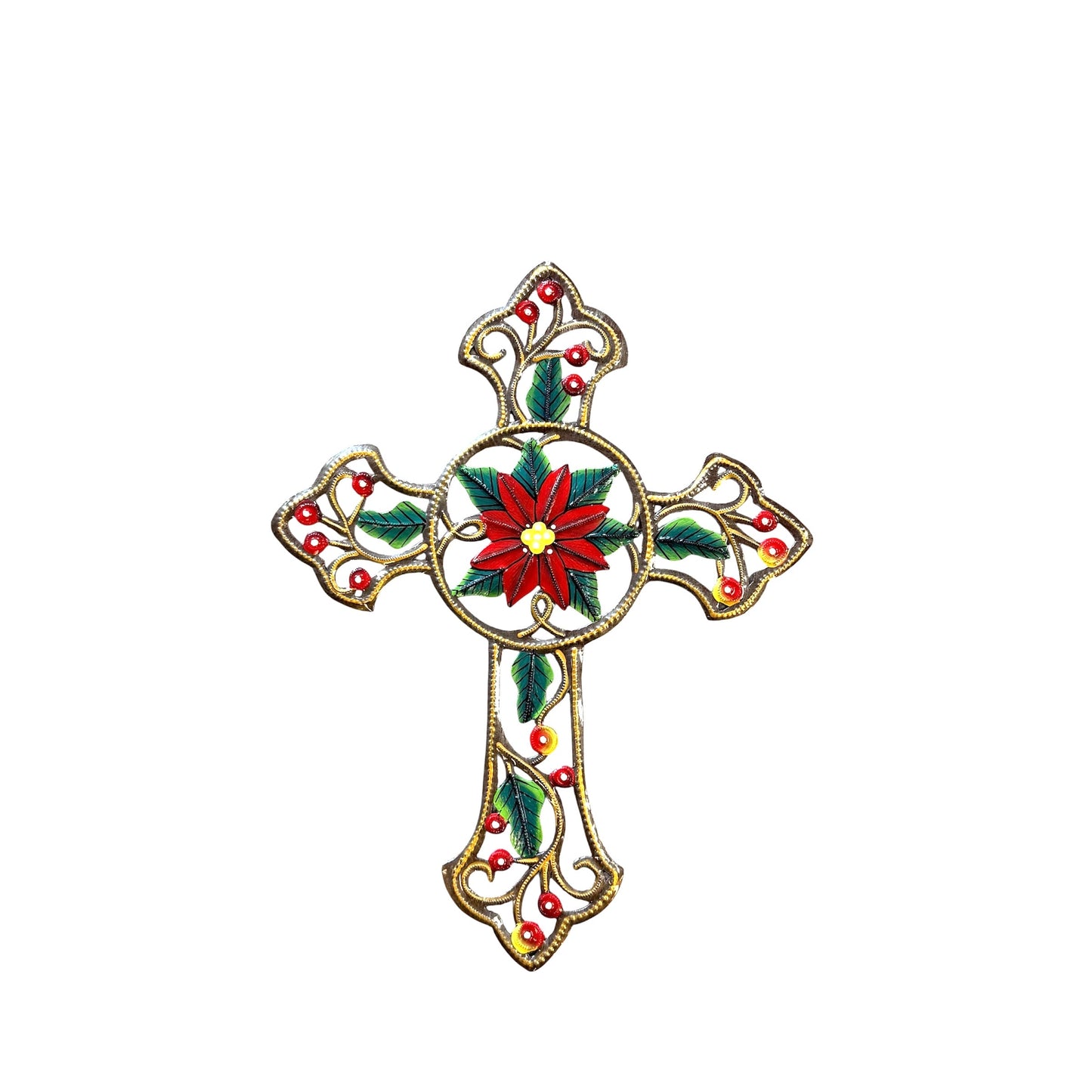 Cross- Christmas Floral