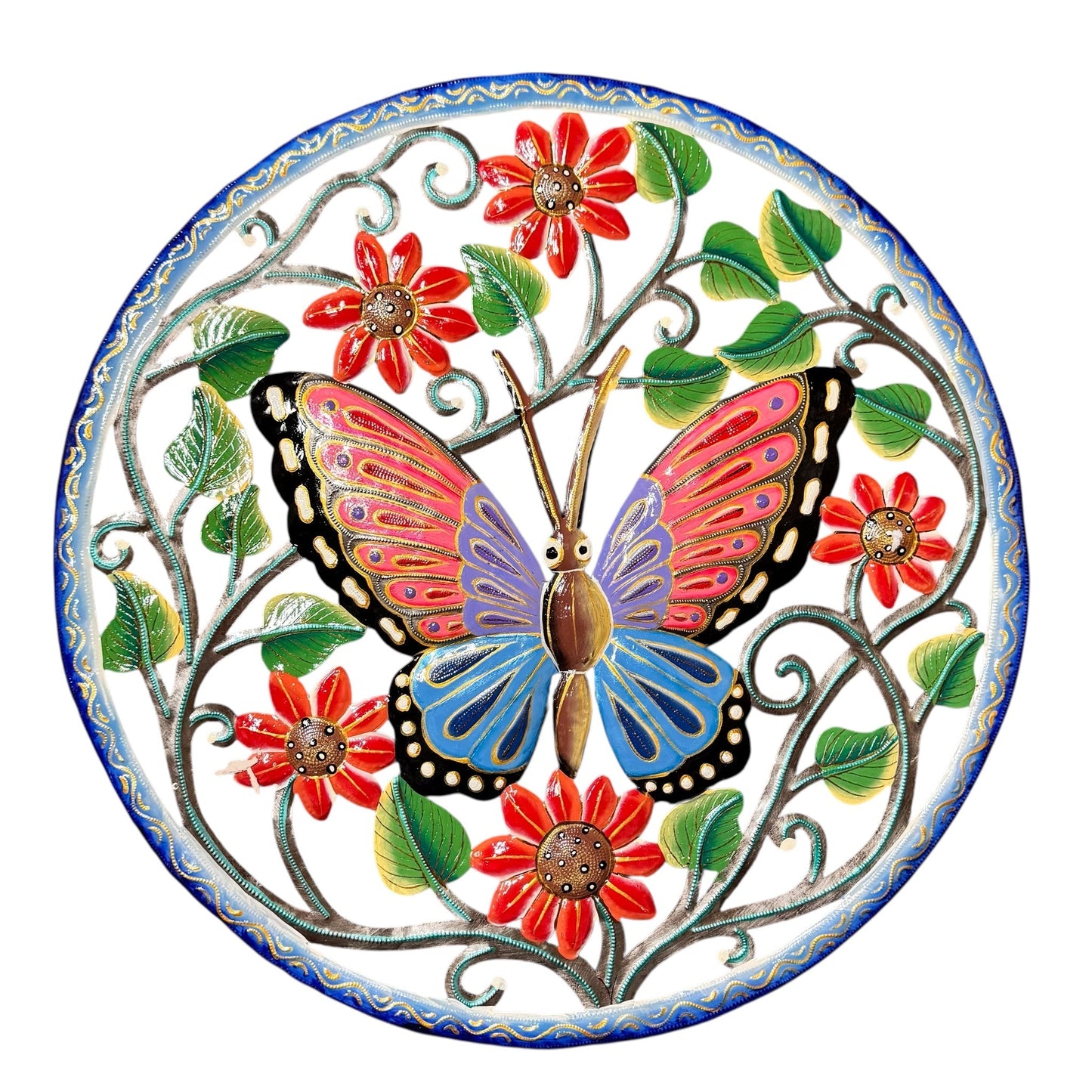 Large Butterfly- Pink/ Blue