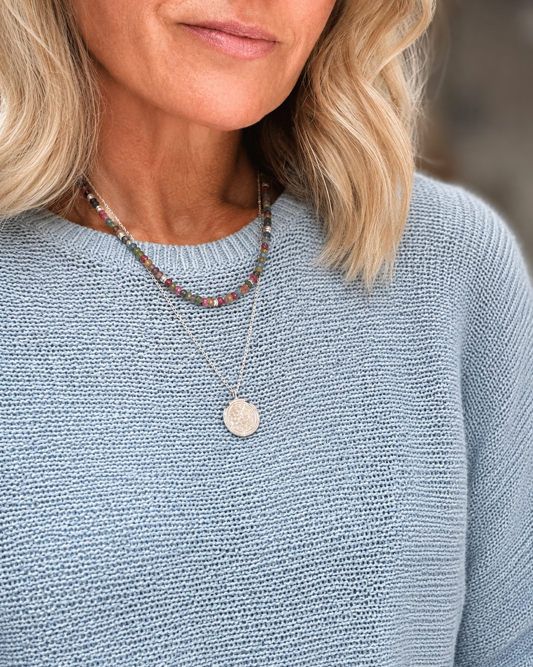 Mosaic Necklace - Gold