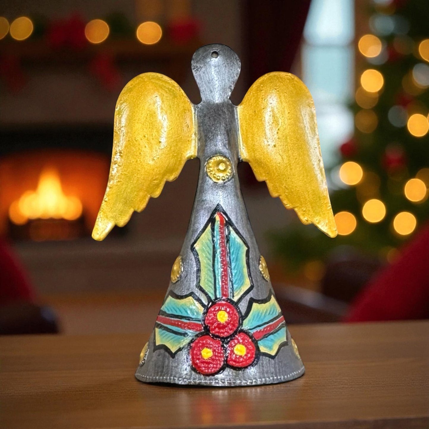 Little Holly Angel- Brushed Metal