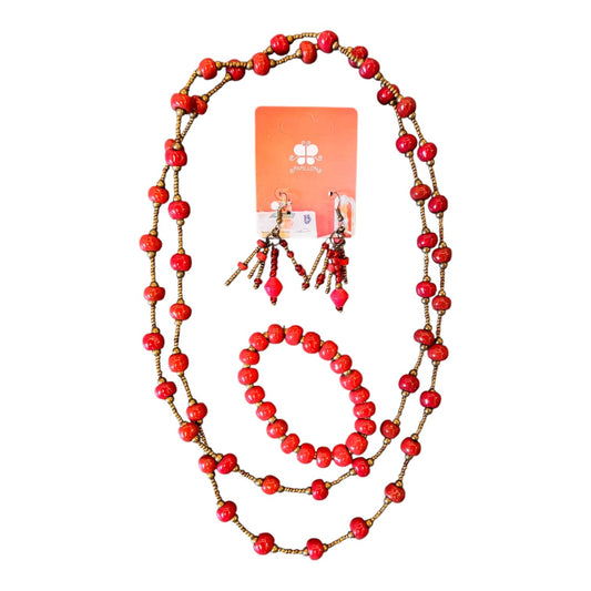 Stocking Stuffer Jewelry Set- Red