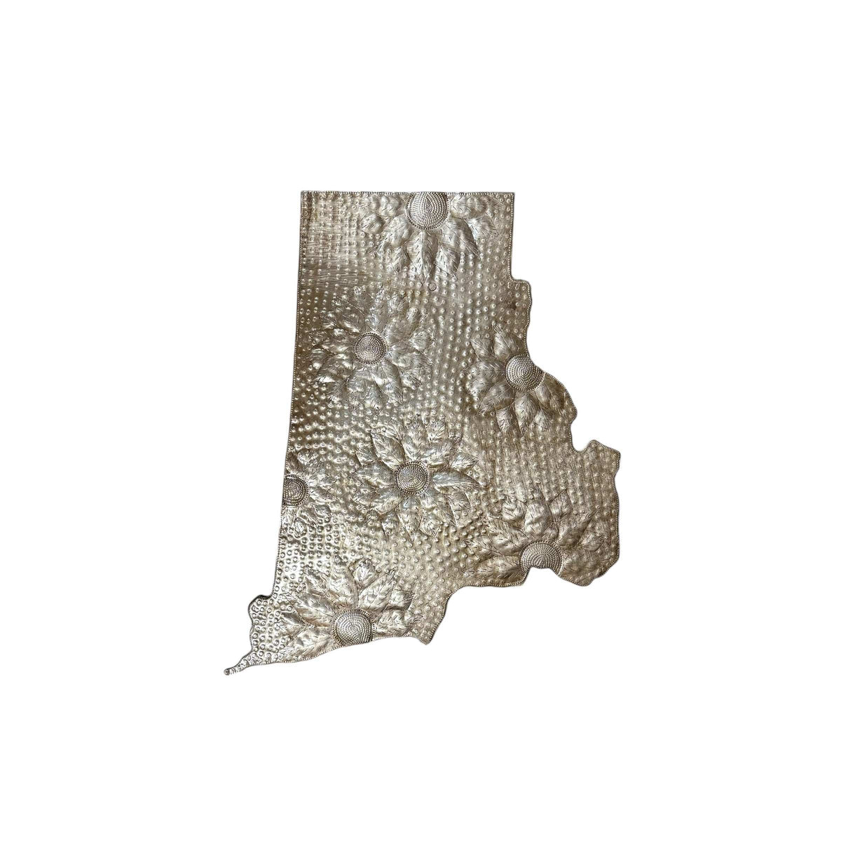 Rhode Island Floral Metal Art