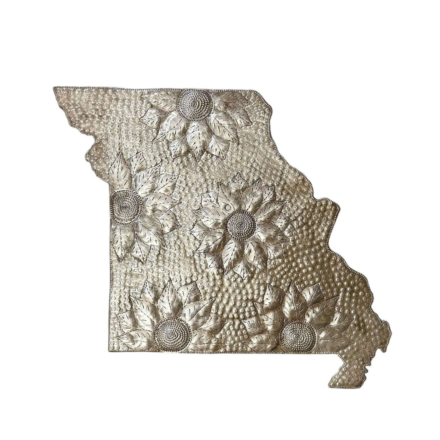 Medium Missouri Floral Metal Art