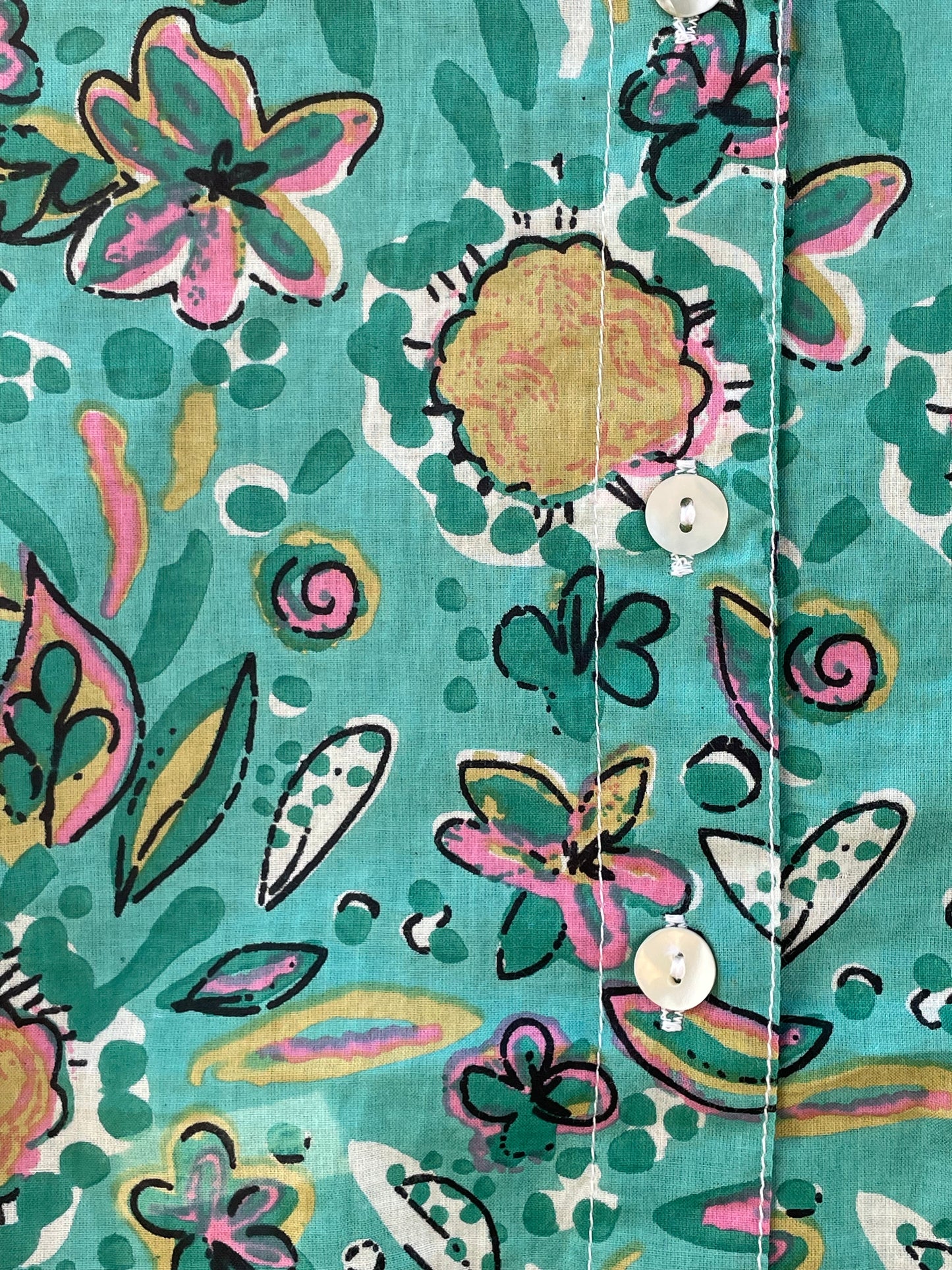 Good Boyfriend Shirt - Mira Floral Teal