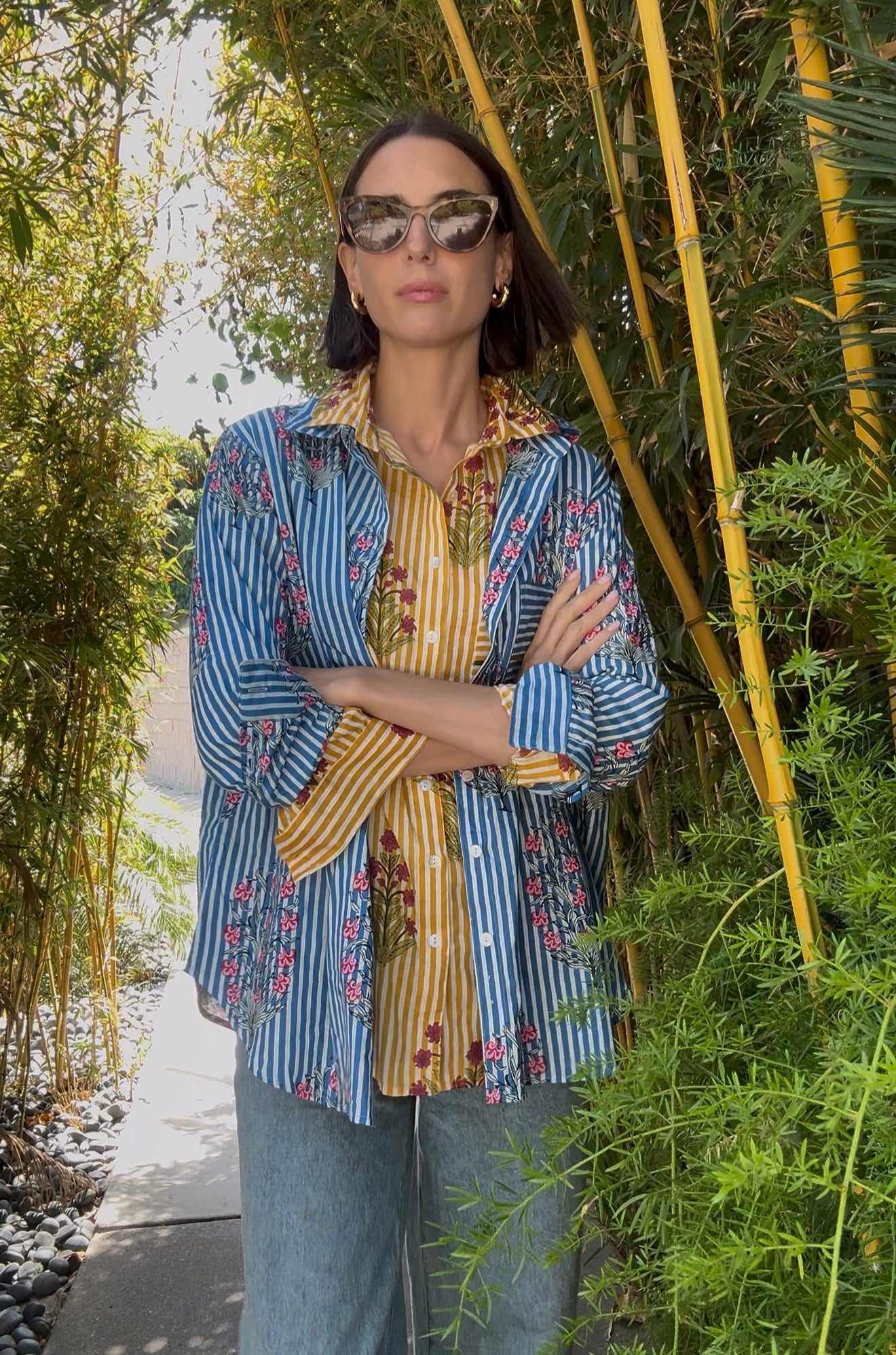 Good Boyfriend Shirt - Bali Floral Blue
