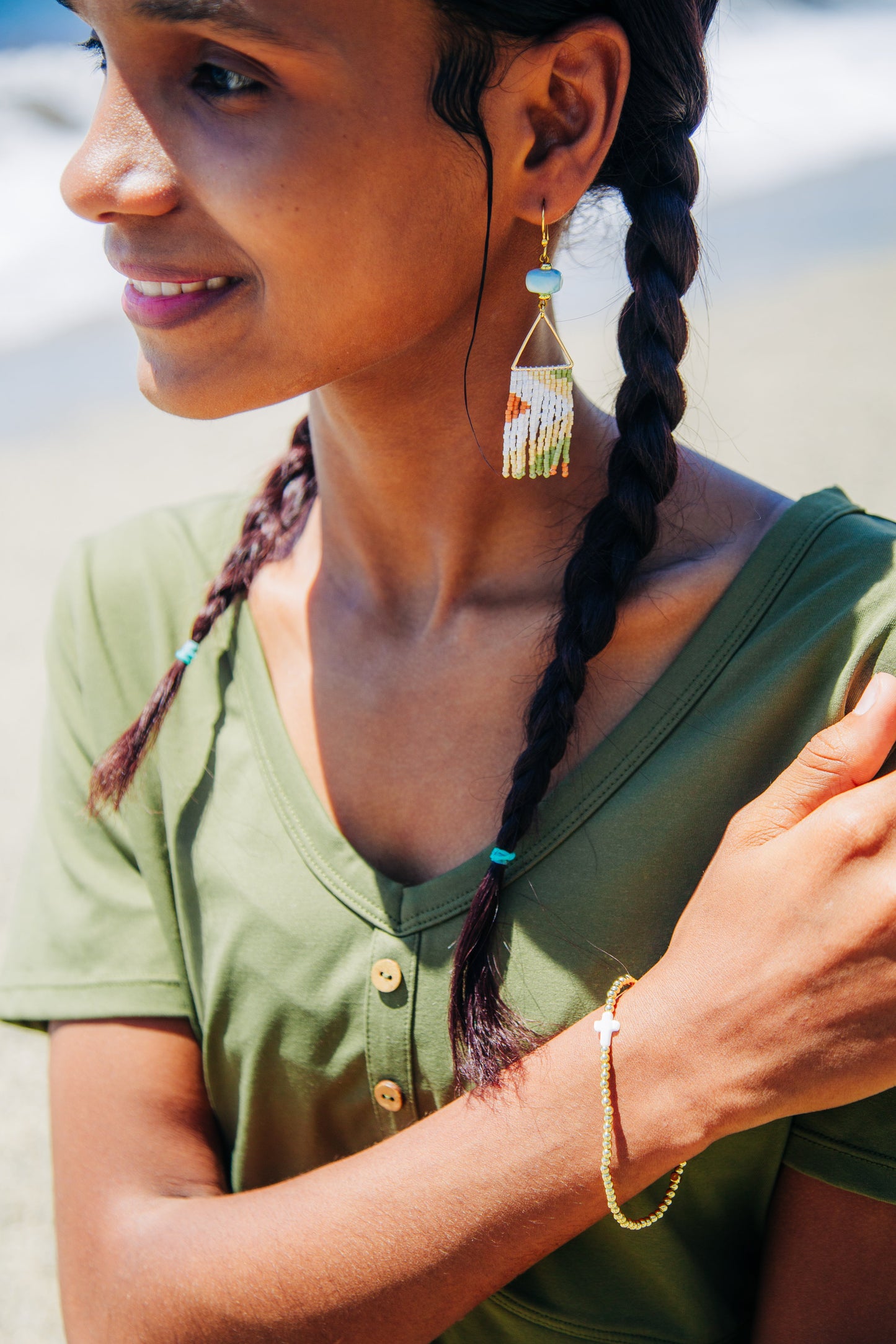 Rosaura Beaded Dangles