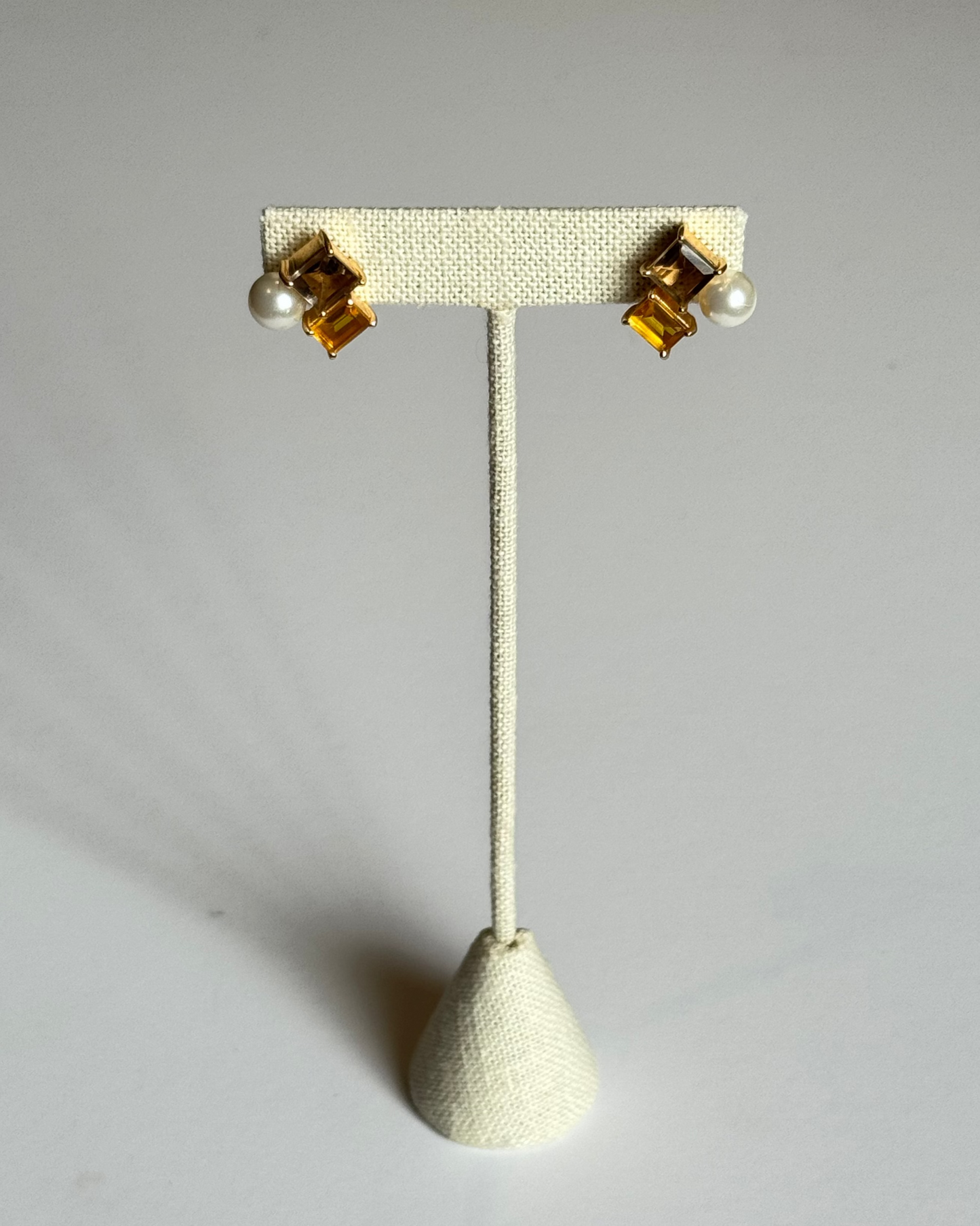 Citrine Cluster Studs