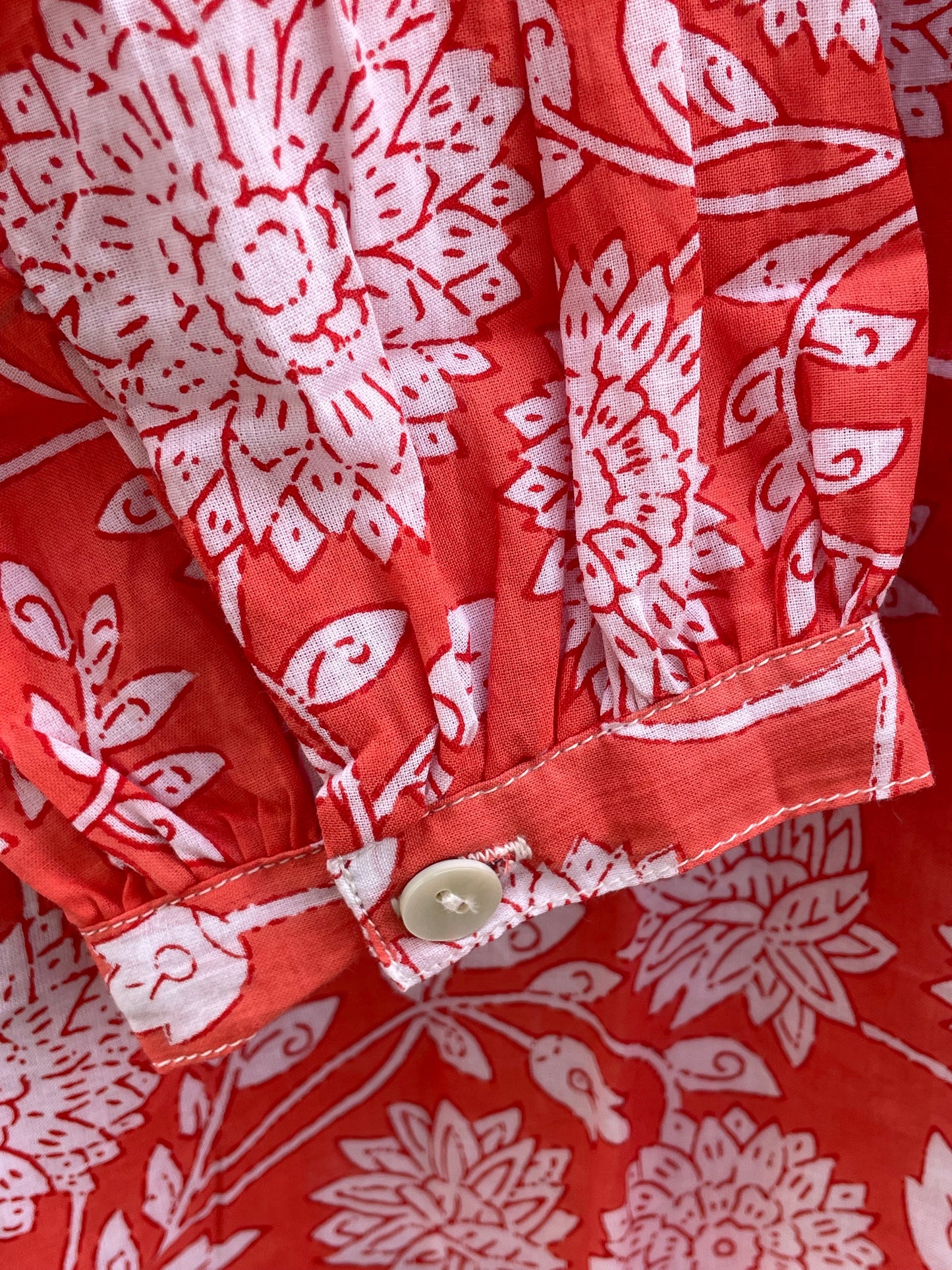 Good Boyfriend ShirtDress - Hydrangea Beauty Papaya