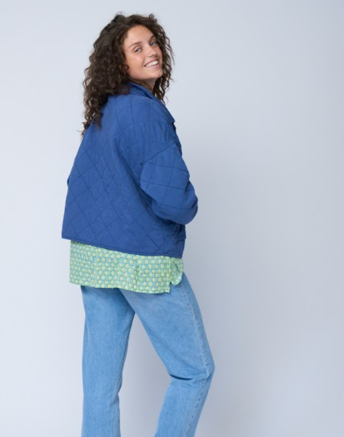 Countryside Quilted Jacket - Inky Blue - FINAL SALE