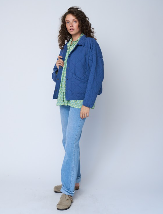 Countryside Quilted Jacket - Inky Blue - FINAL SALE