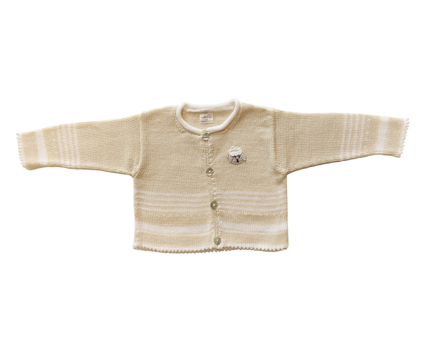Lamb Cardigan, Ecru