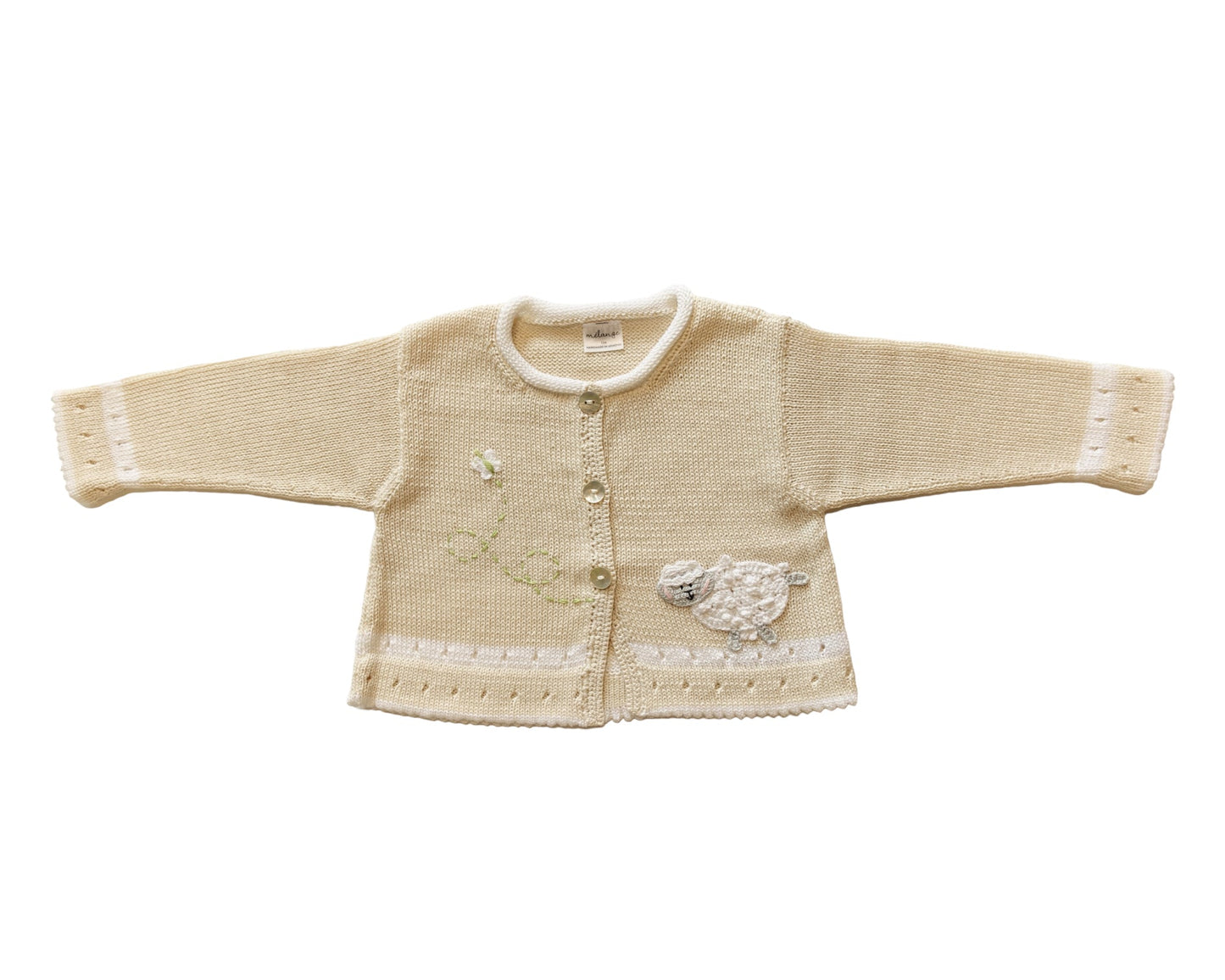 Lamb Cardigan, Ecru