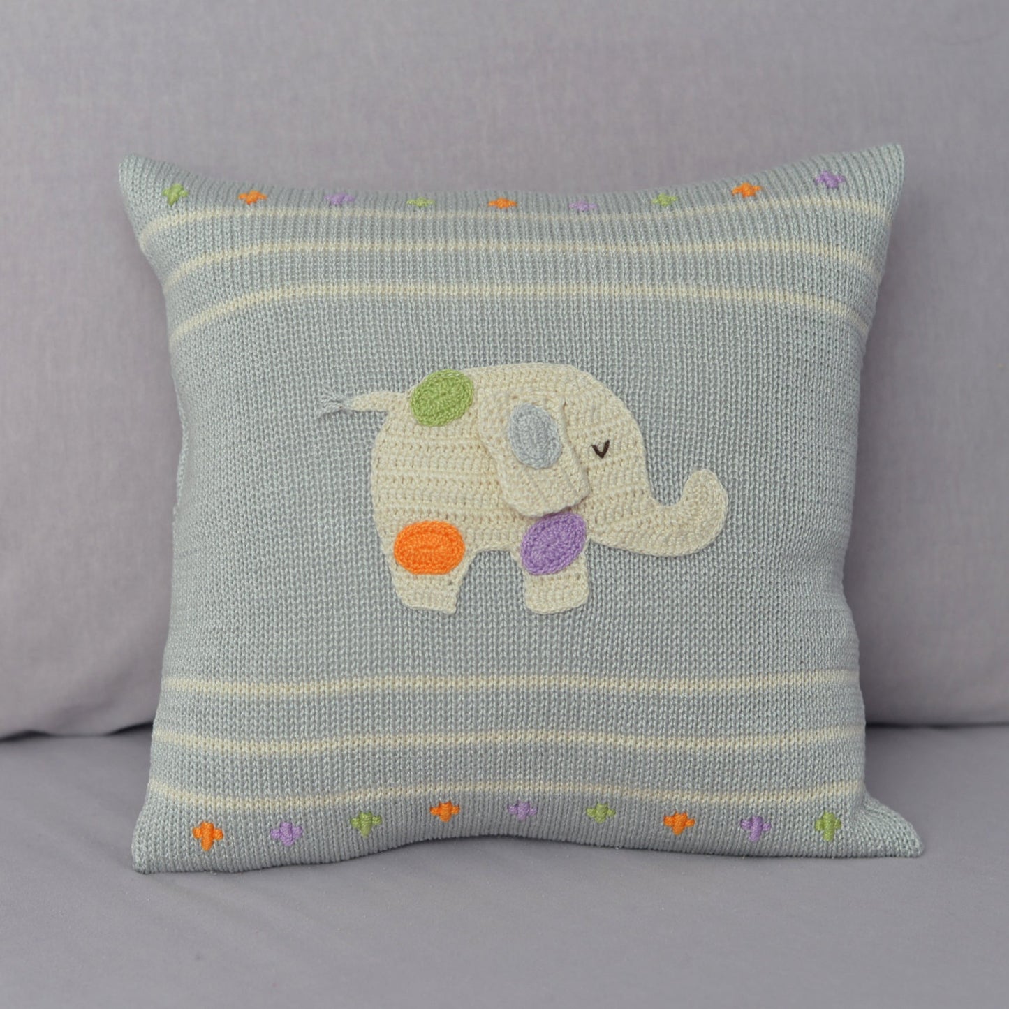 Polka Dot Elephant 10" Pillow