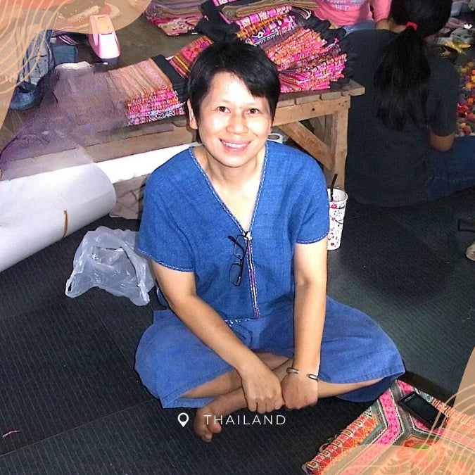 Prani Embroidered Hmong Wristlet - Thailand
