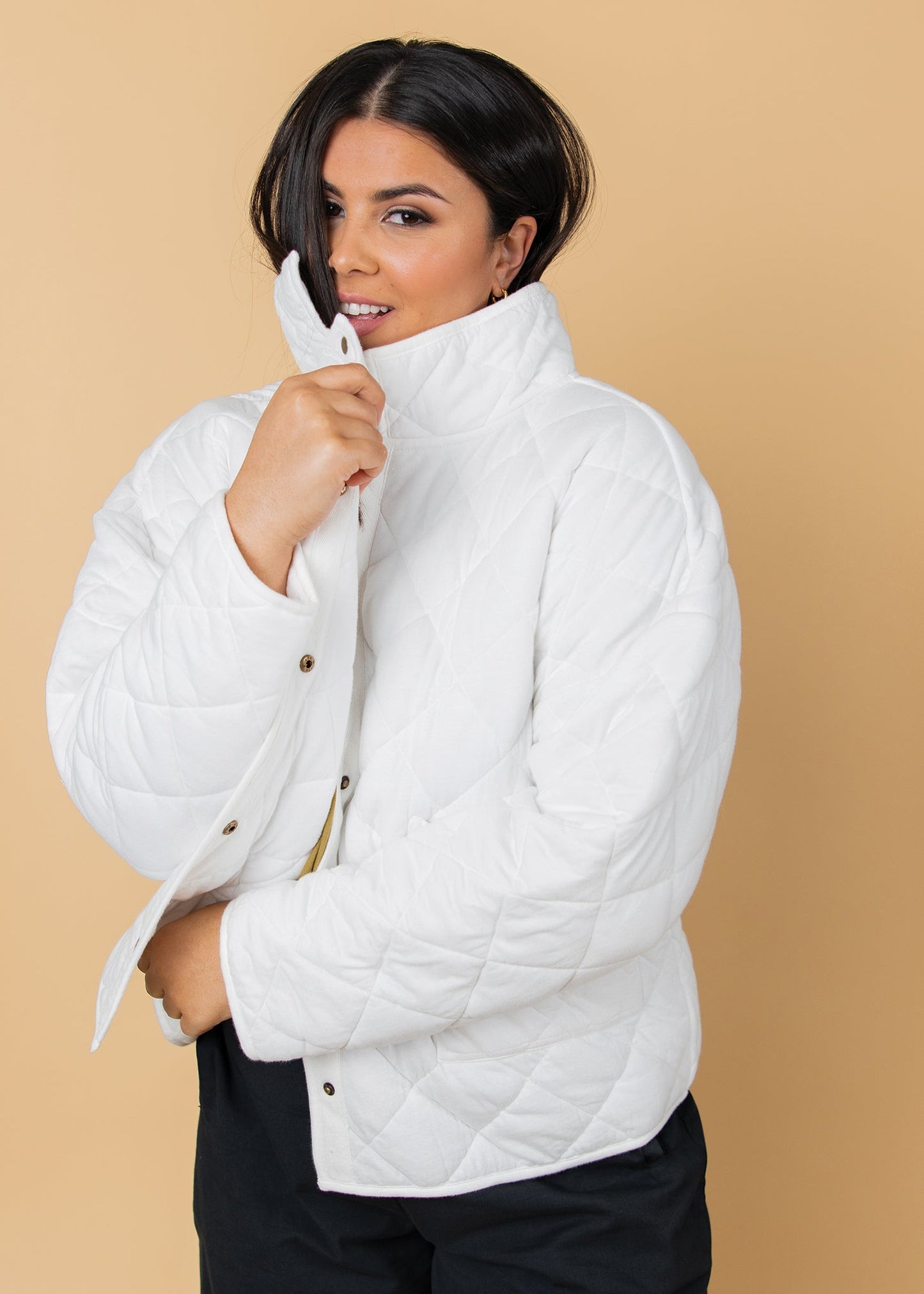 Countryside Quilted Jacket - Natural - FINAL SALE