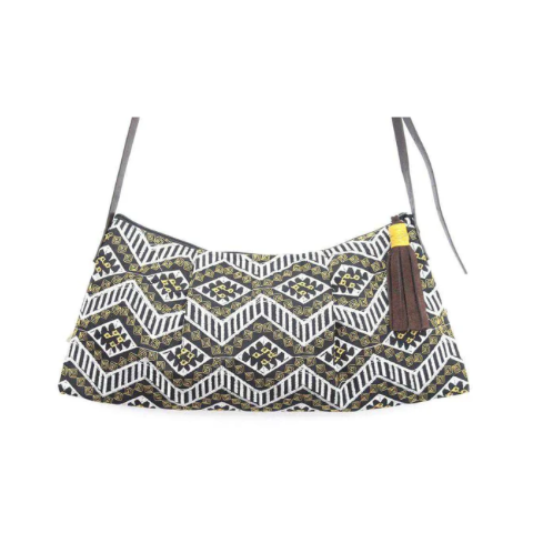 Lumily - Geometric Crossbody Embroidered Bag - Thailand