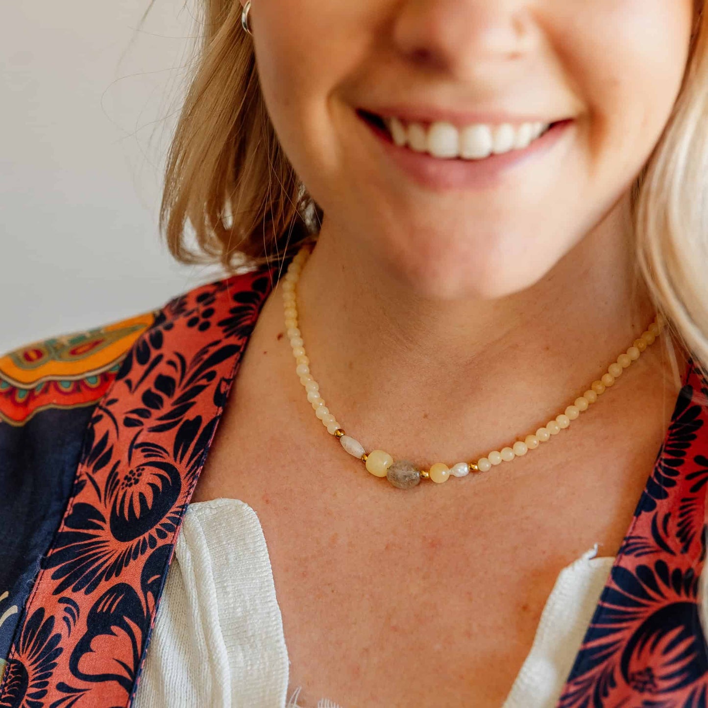 Yellow Cove Gemstone Necklace