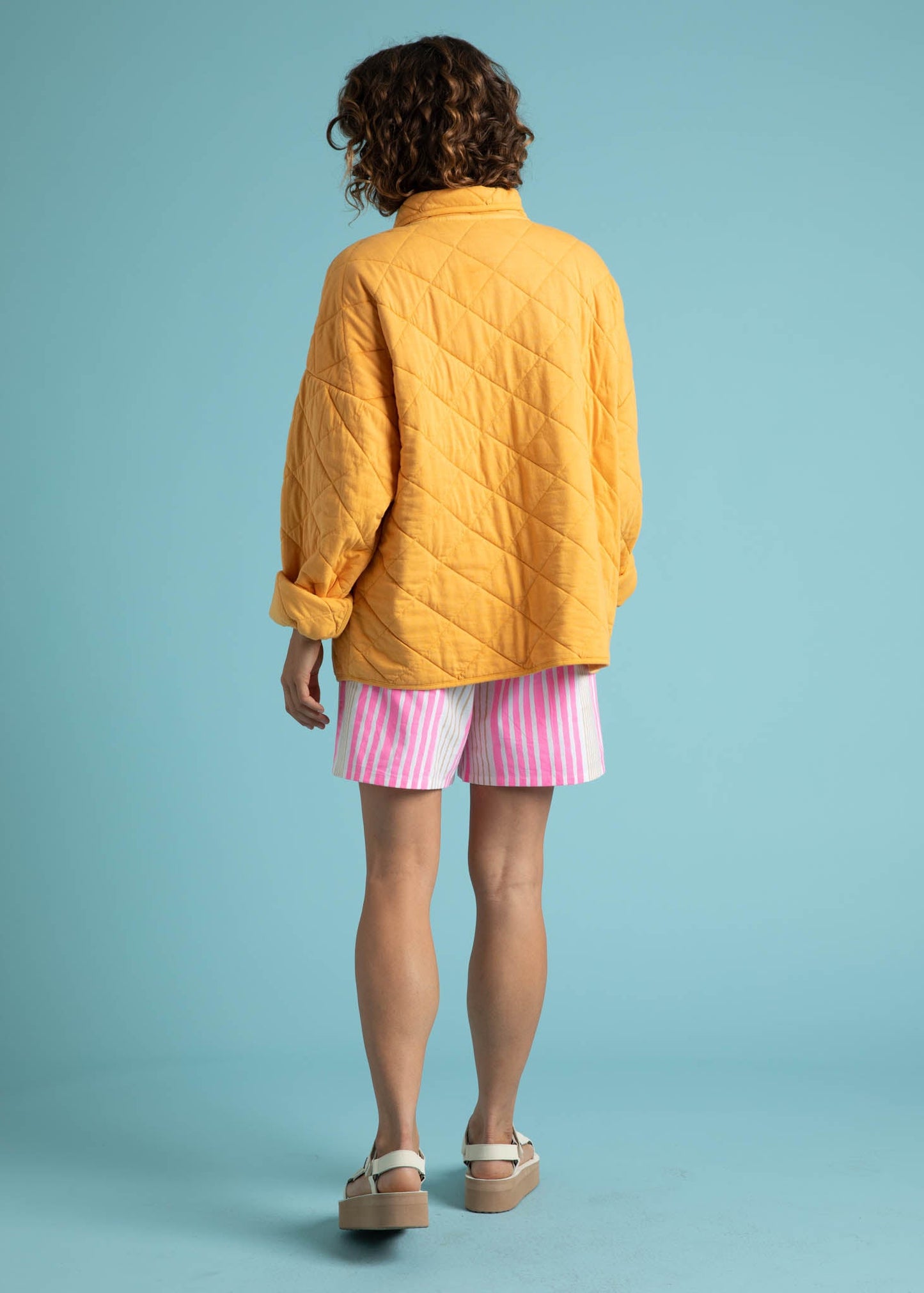 Countryside Quilted Jacket - Mango - FINAL SALE