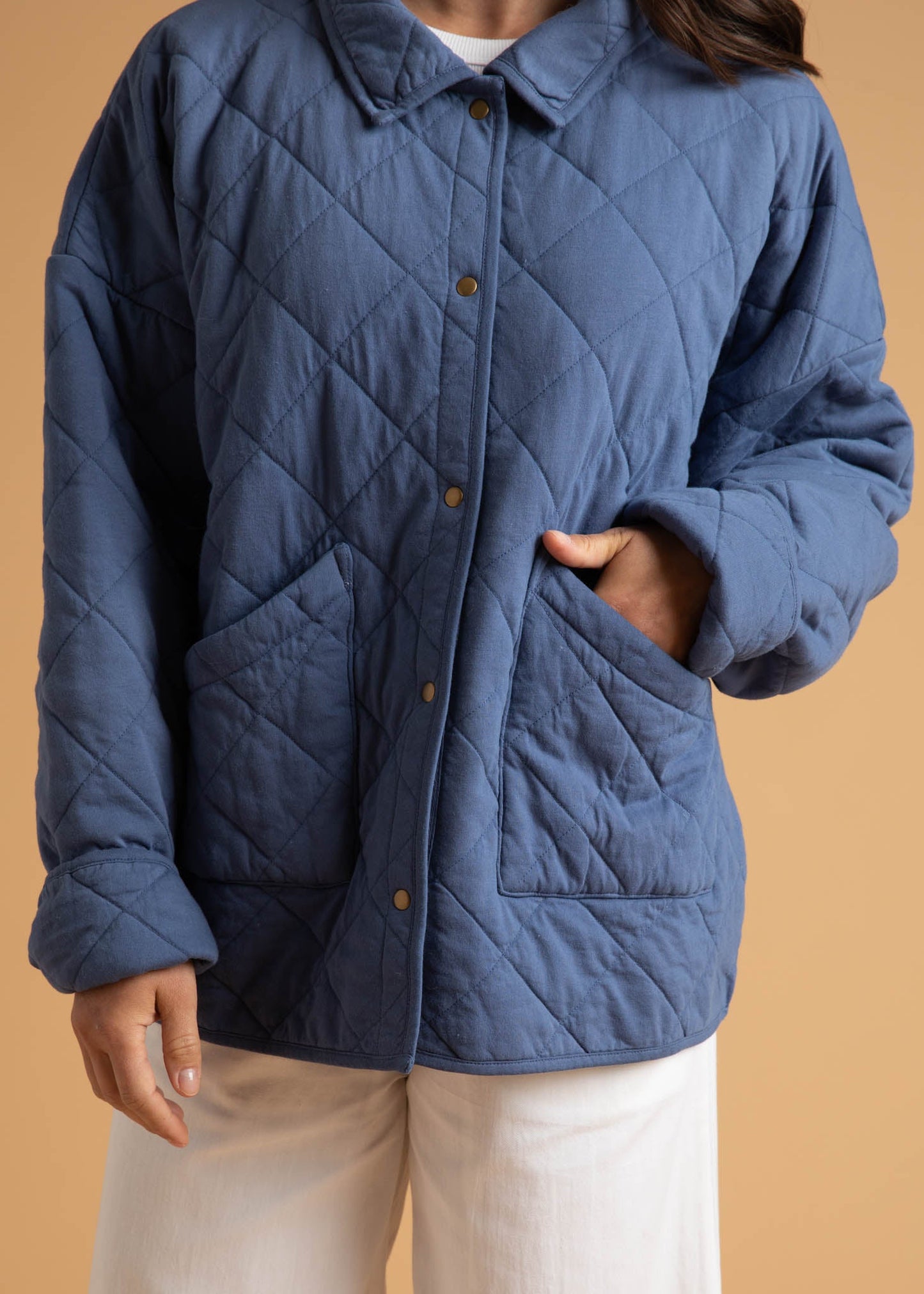 Countryside Quilted Jacket - Inky Blue - FINAL SALE