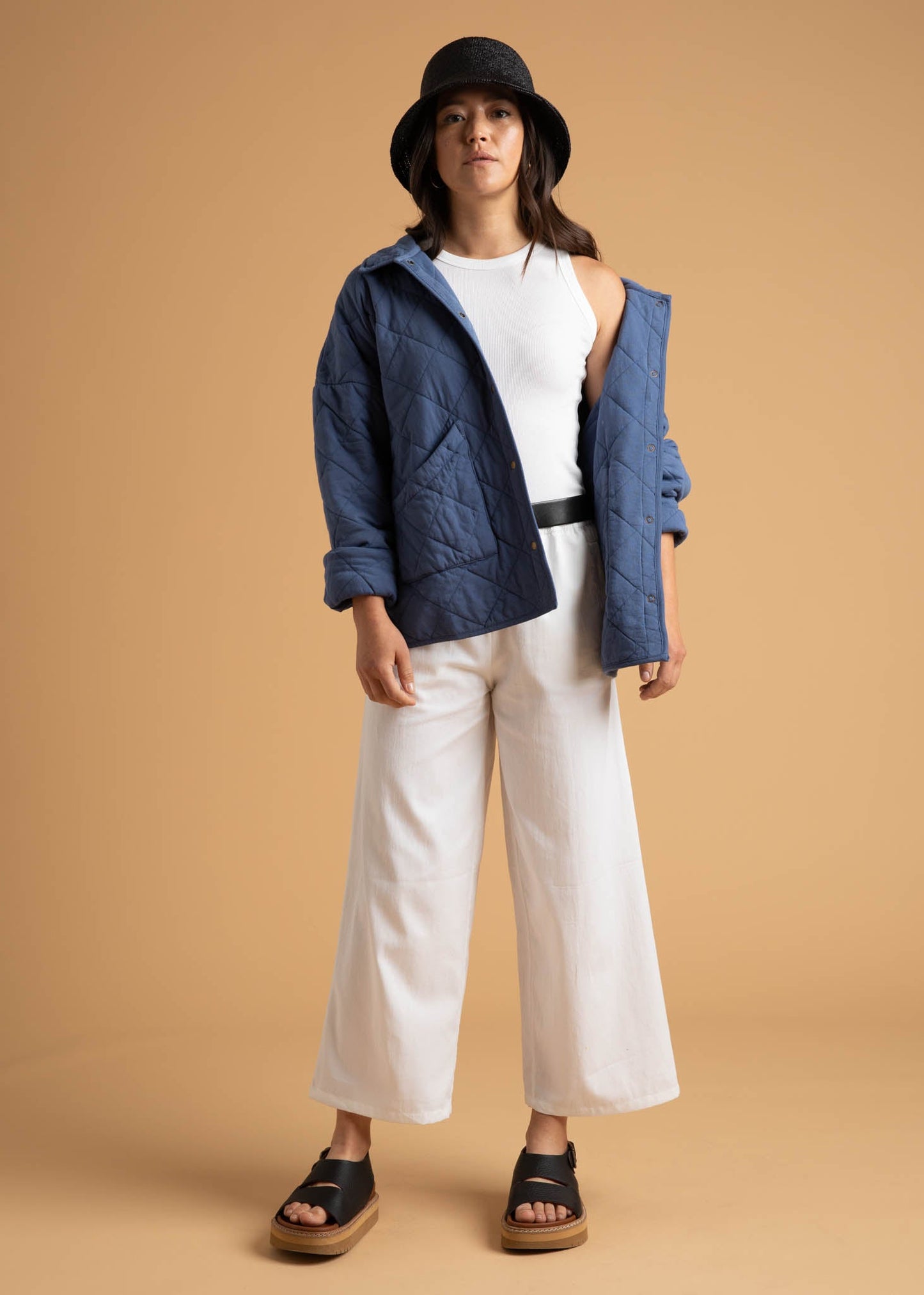 Countryside Quilted Jacket - Inky Blue - FINAL SALE