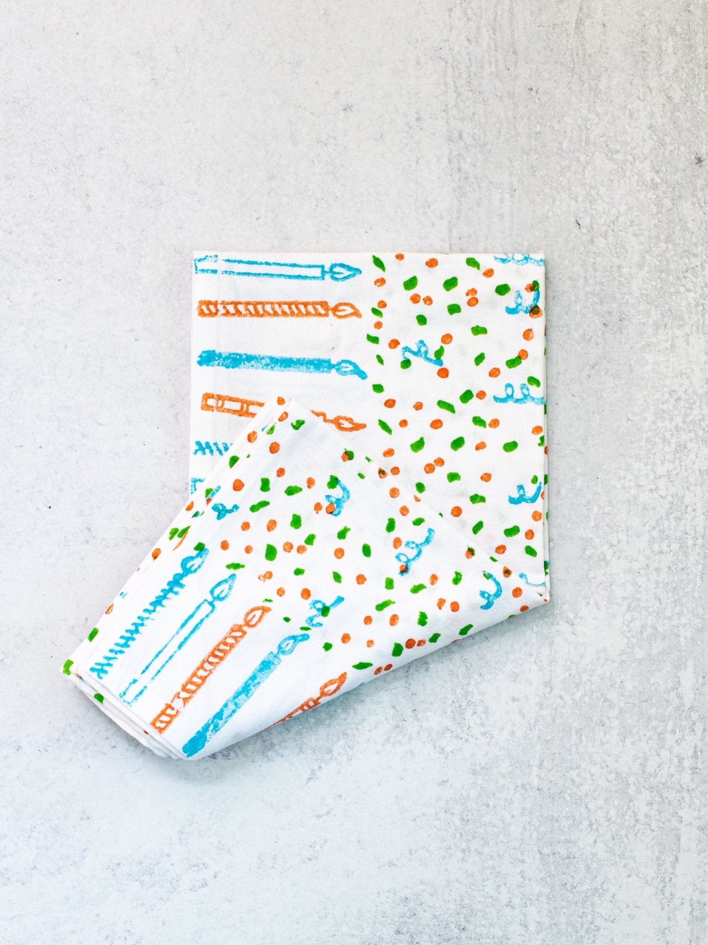 Birthday Tea Towel - Confetti