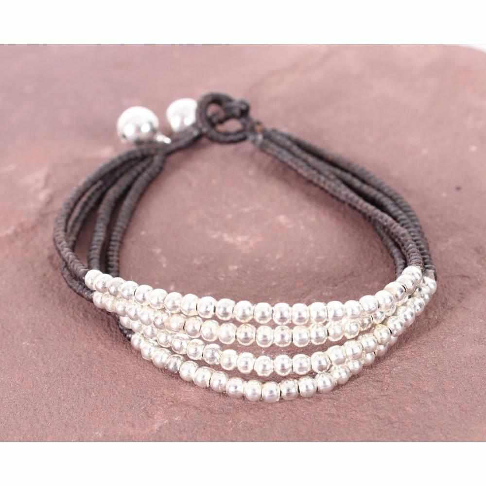 Cherish Brass Bead Adjustable Bracelet - Thailand