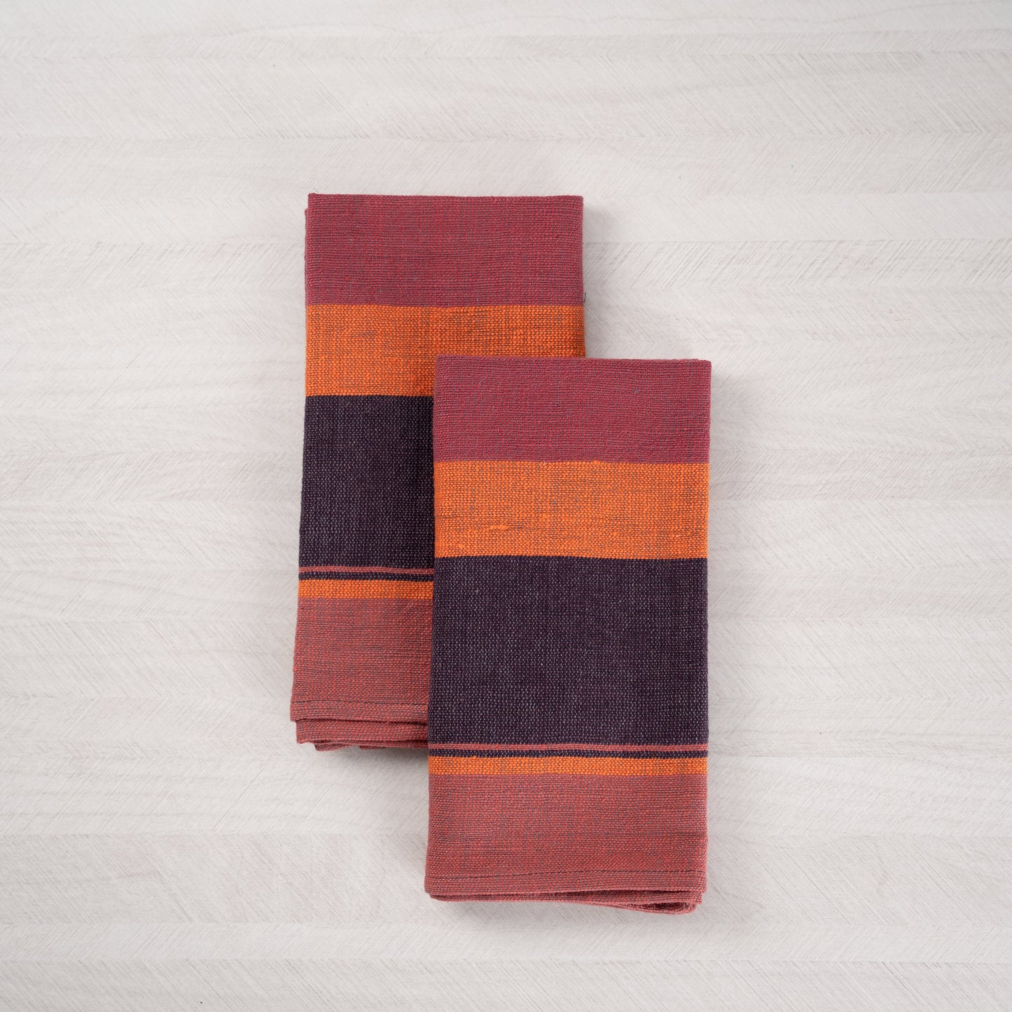 Dalol Handwoven Ethiopian Cotton Napkins | Set of 2