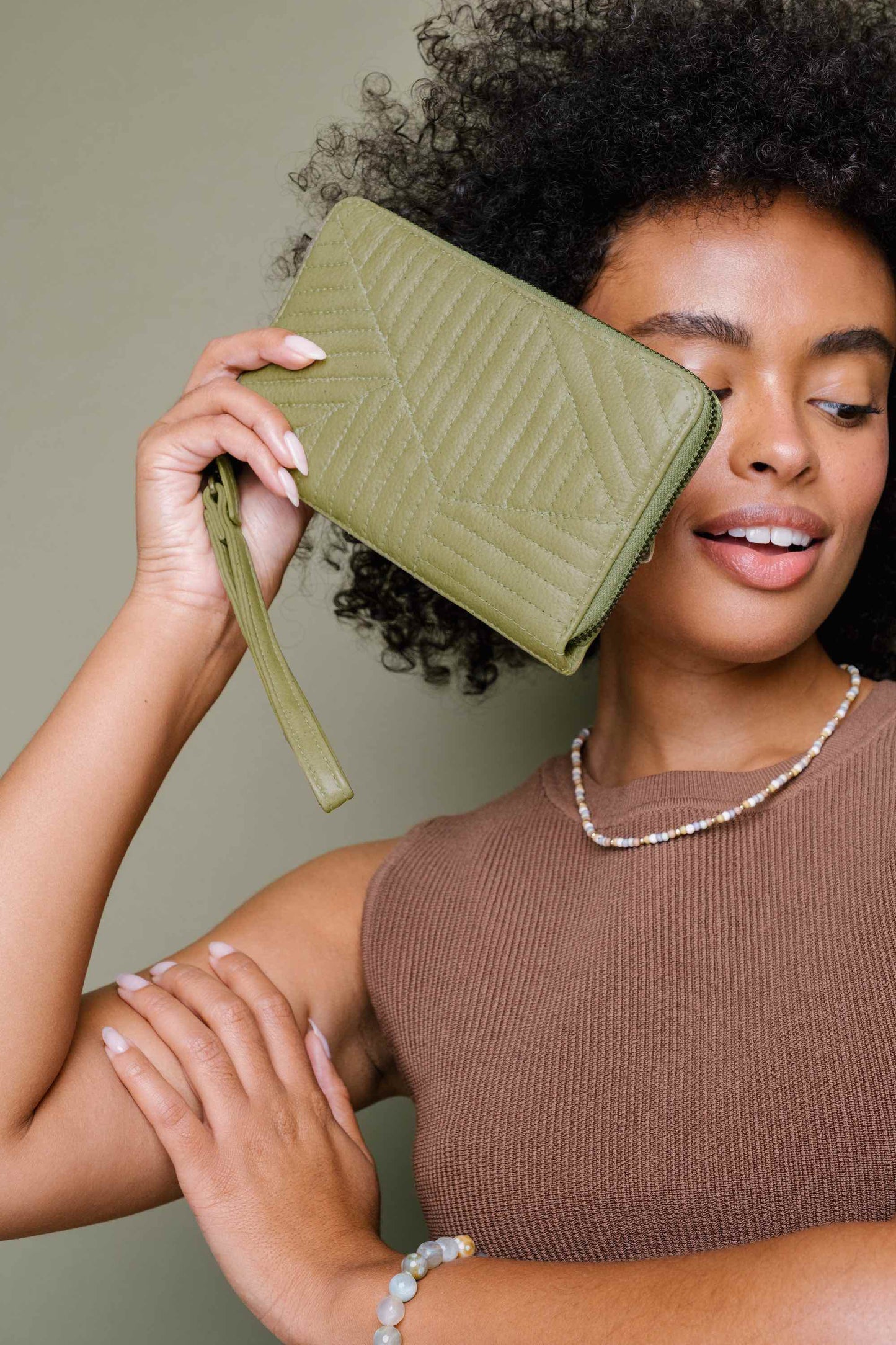 Olive Grove Wristlet