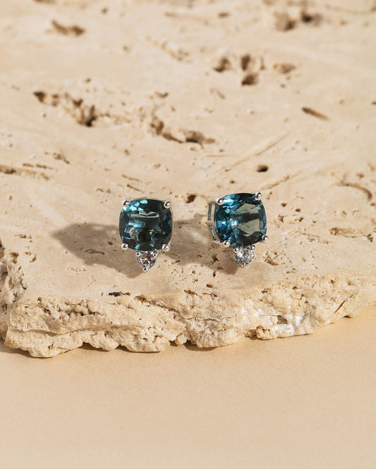 London Blue Topaz Studs
