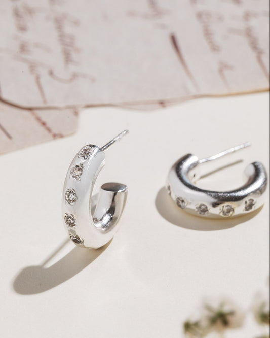 Starlight Hoops - Silver