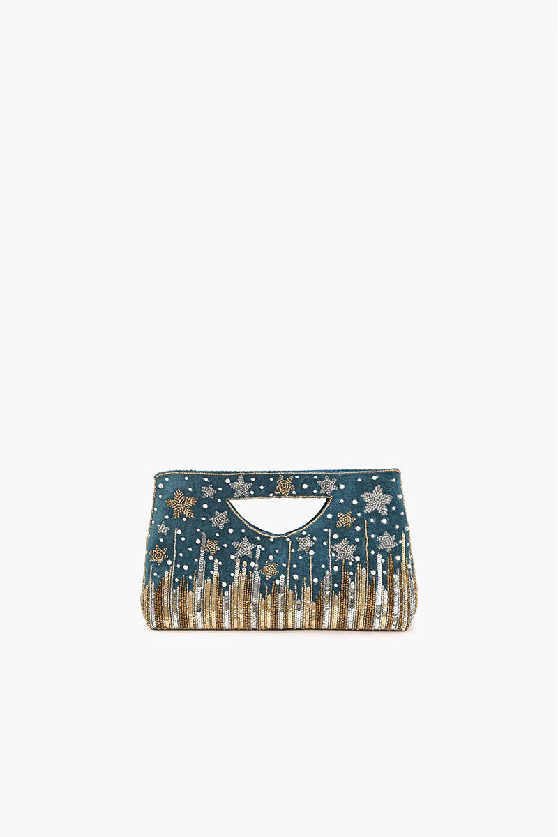 Star Beaded Party Handheld Clutch with Strap