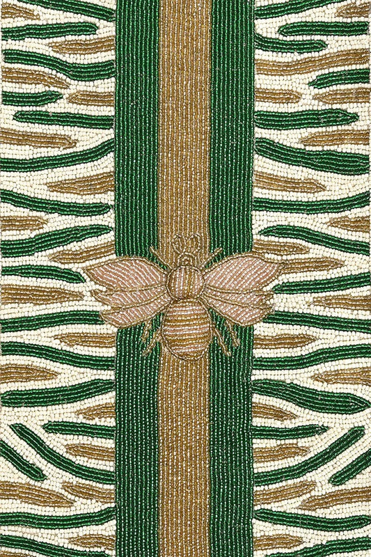 Bee Green Embellished Tote