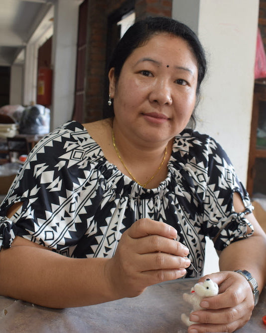 Snowdrop Owl Ornament