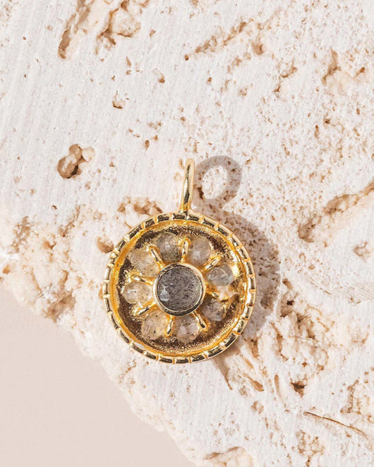 Labradorite Flower Charm - Trades of Hope