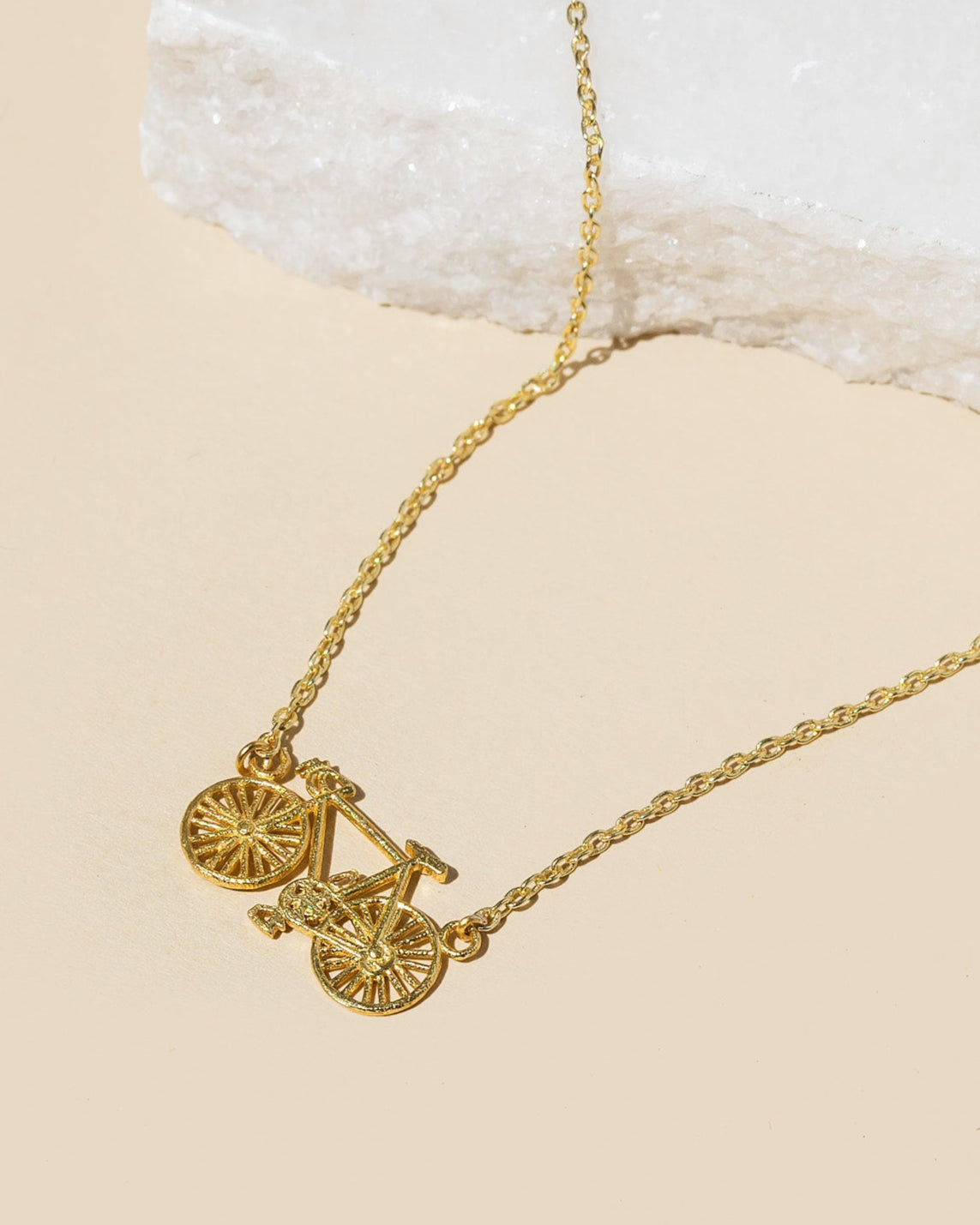 Bicycle Necklace - Gold - Trades of Hope
