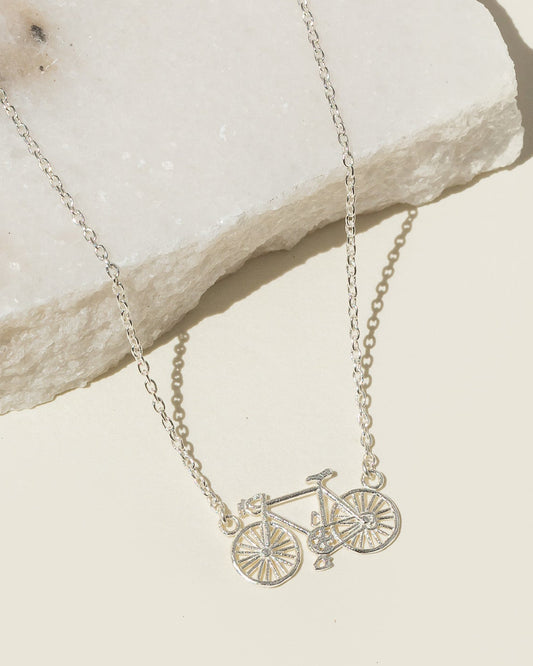 Bicycle Necklace - Silver - Trades of Hope