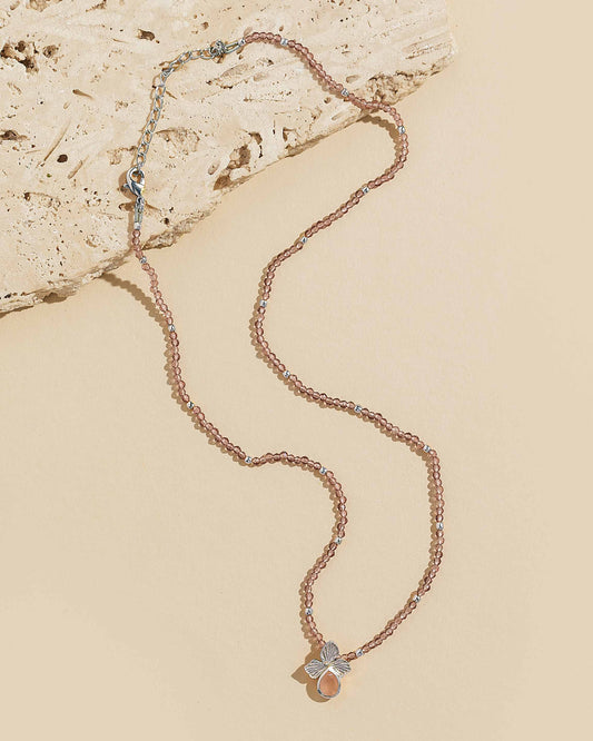 Lady Slipper Necklace - Silver