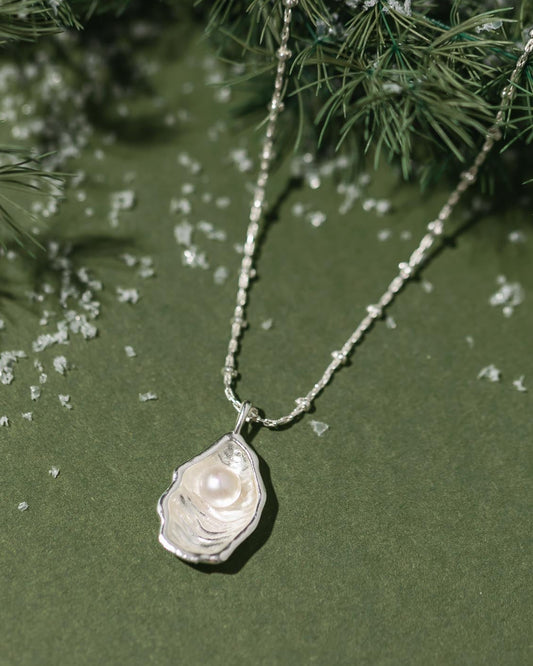 Oyster Necklace - Silver