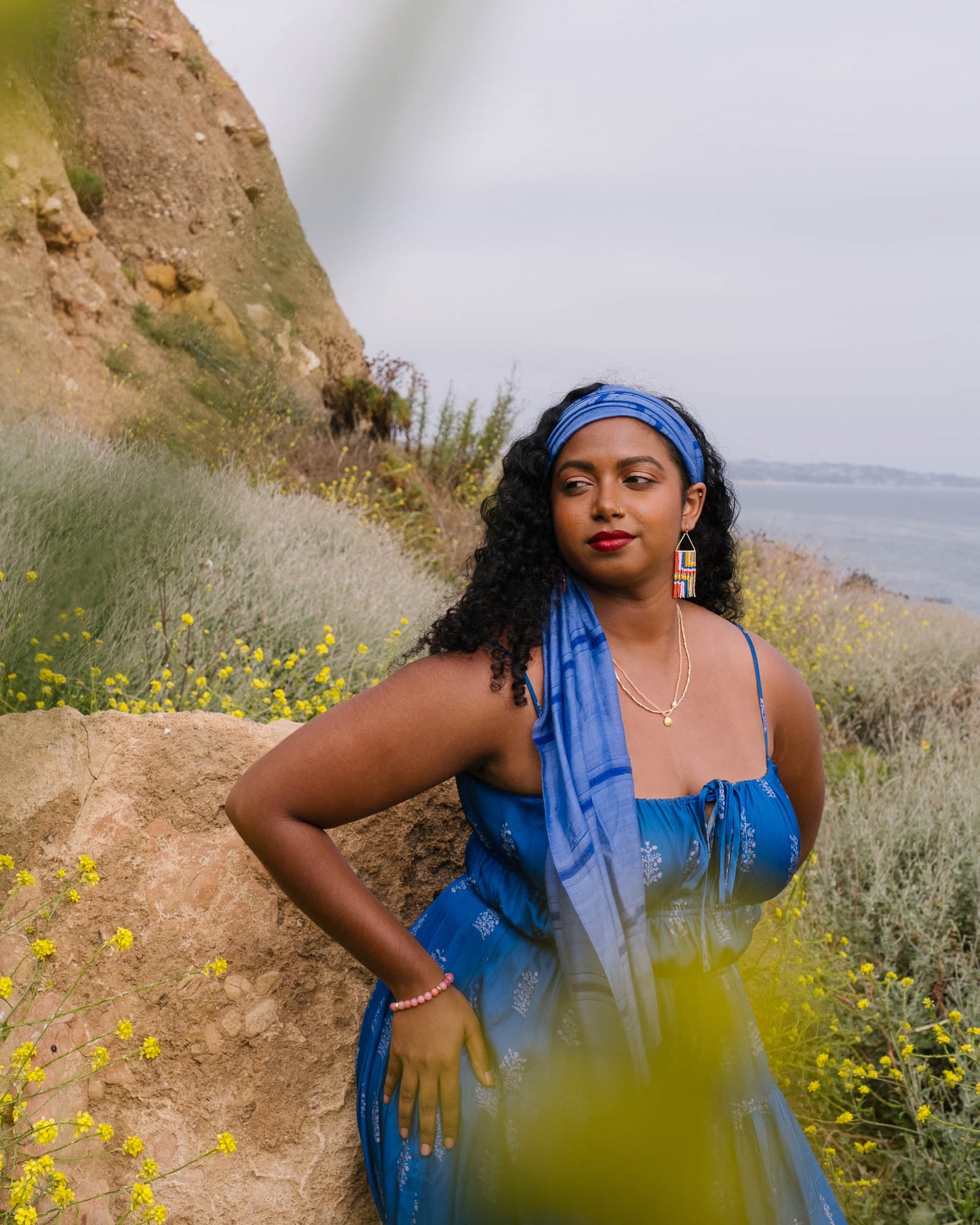 Indigo Maya Pouch + FREE Cobalt Wrap