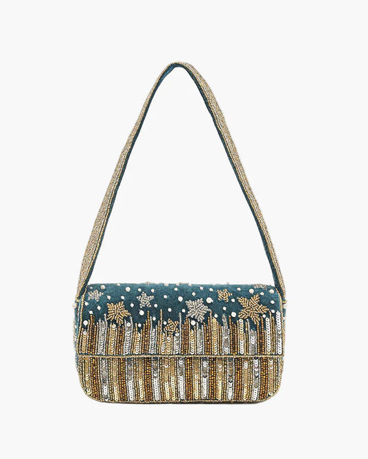 Star Beaded Party Shoulder Bag