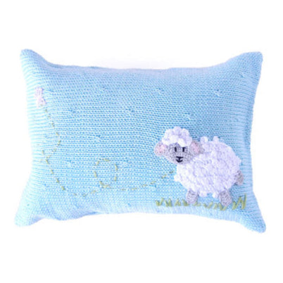 Lamb Mini Pillow, Blue