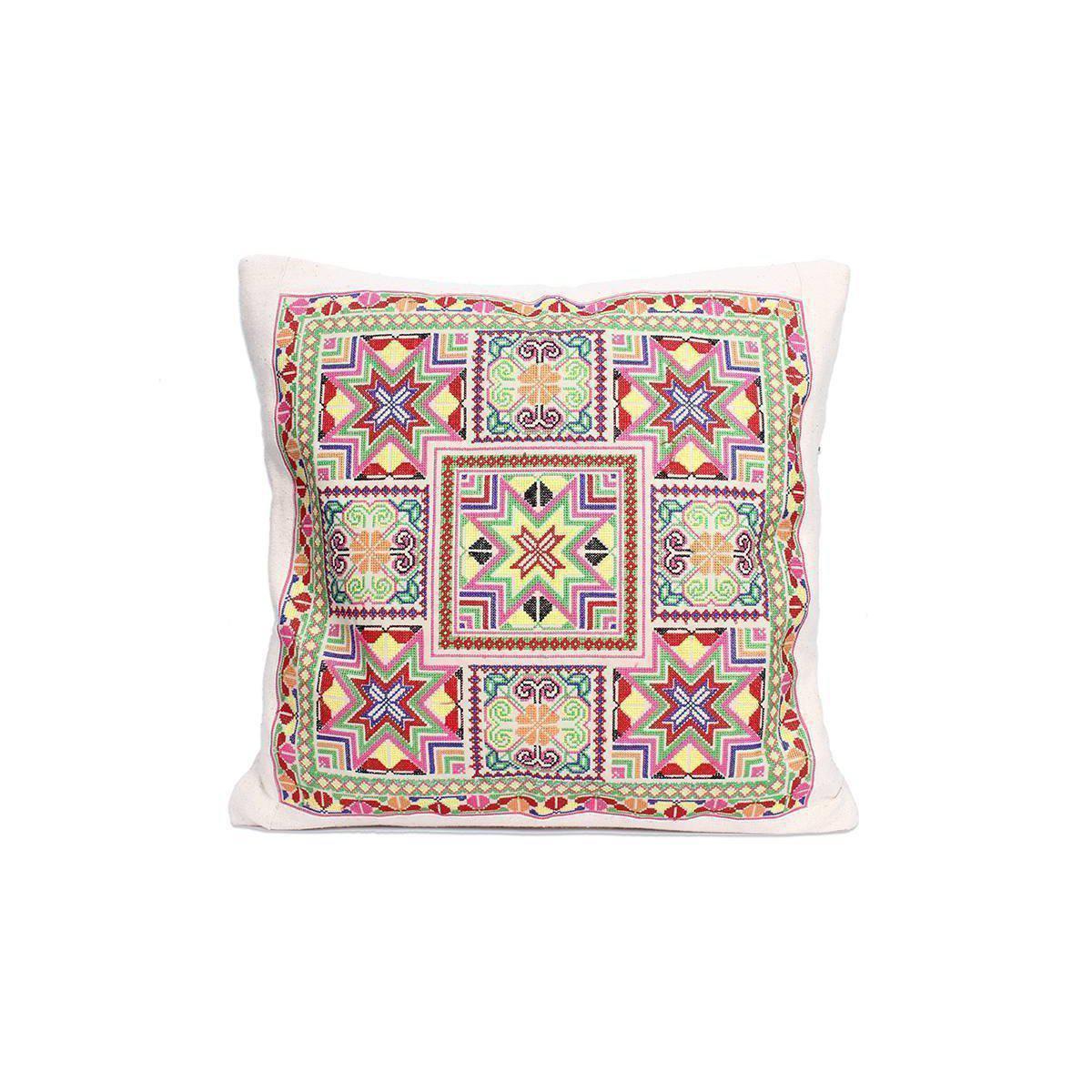 Felicity Geometric Embroidered Pillow Cover - Thailand