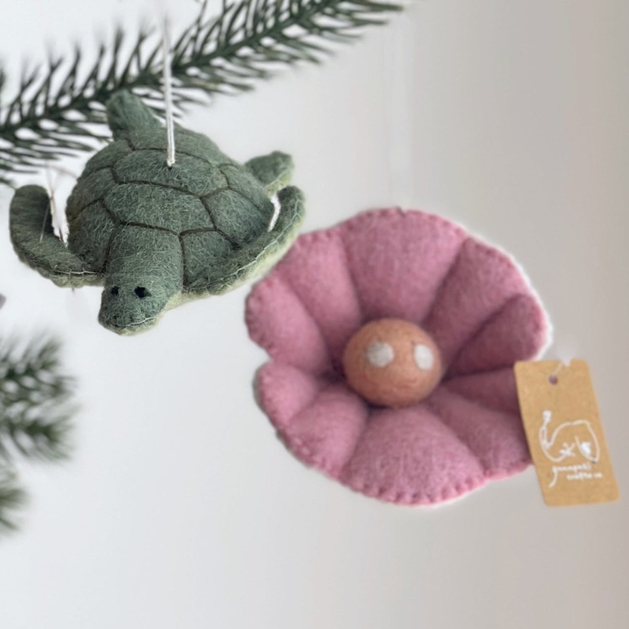 Felt Ornament - Sea Animals Theme / Scallop