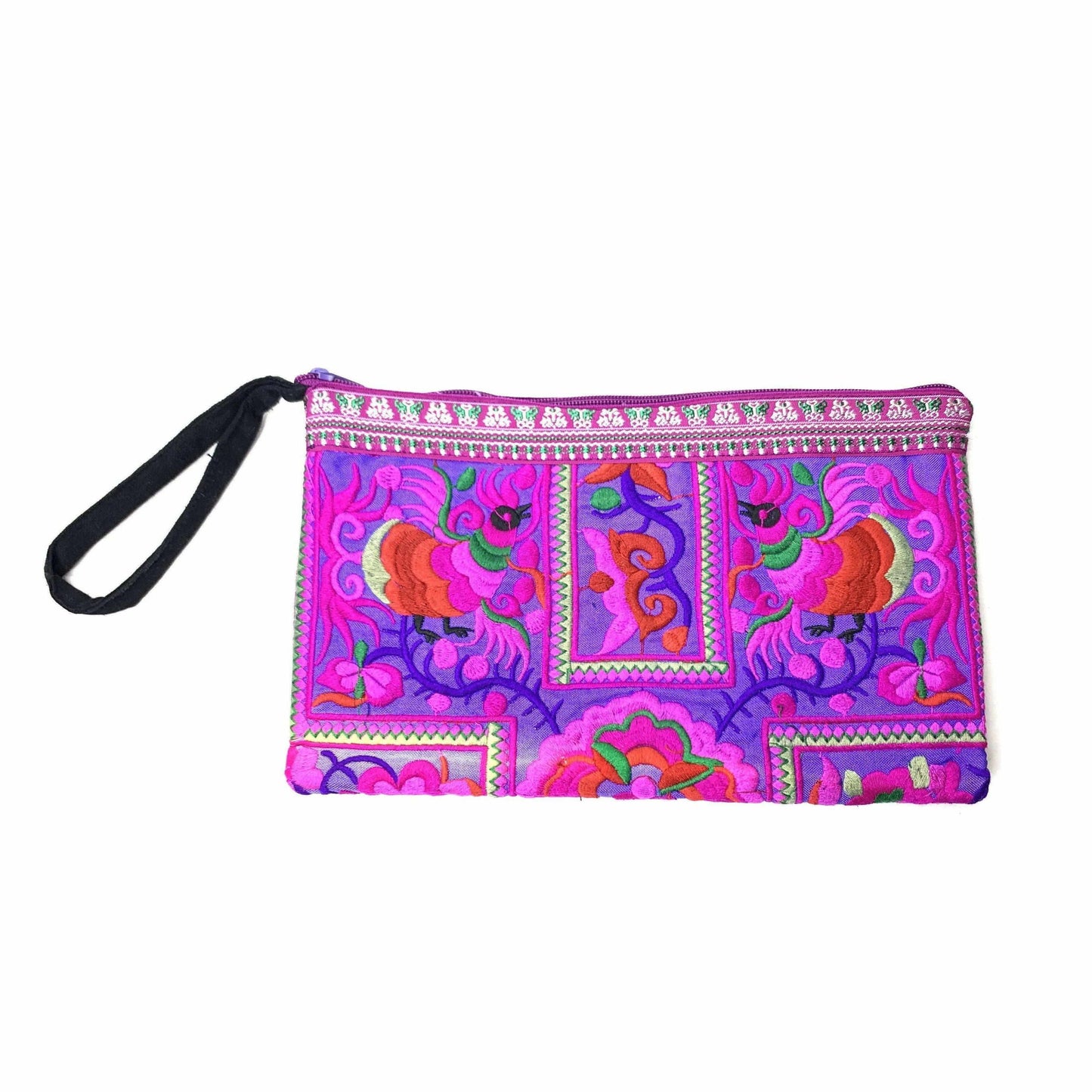 Sarita Hmong Embroidered Wristlet - Thailand