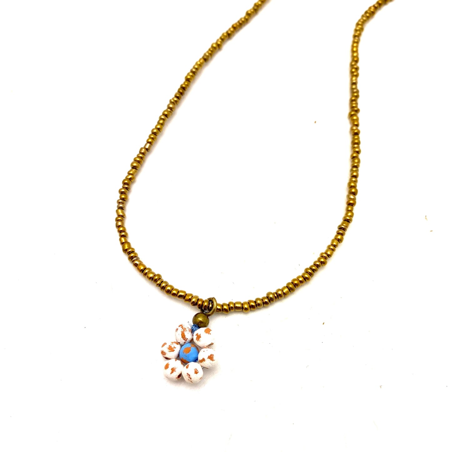 Ceramic Daisy Necklace