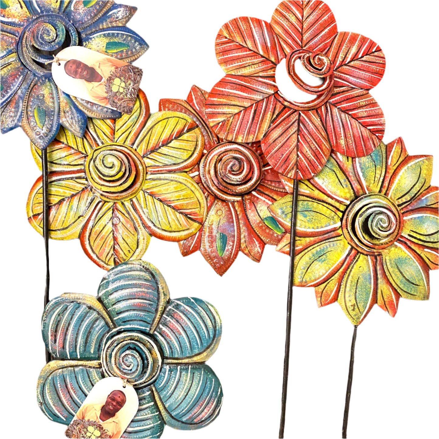 Floral Garden Stake