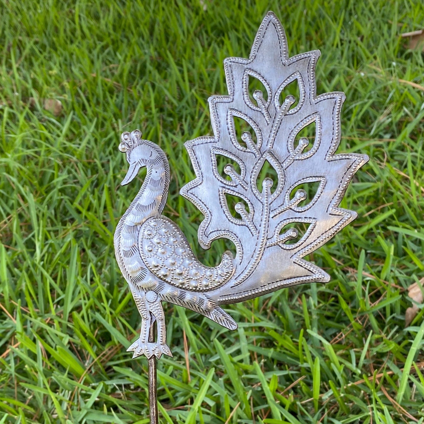 Steel Drum Garden Stake