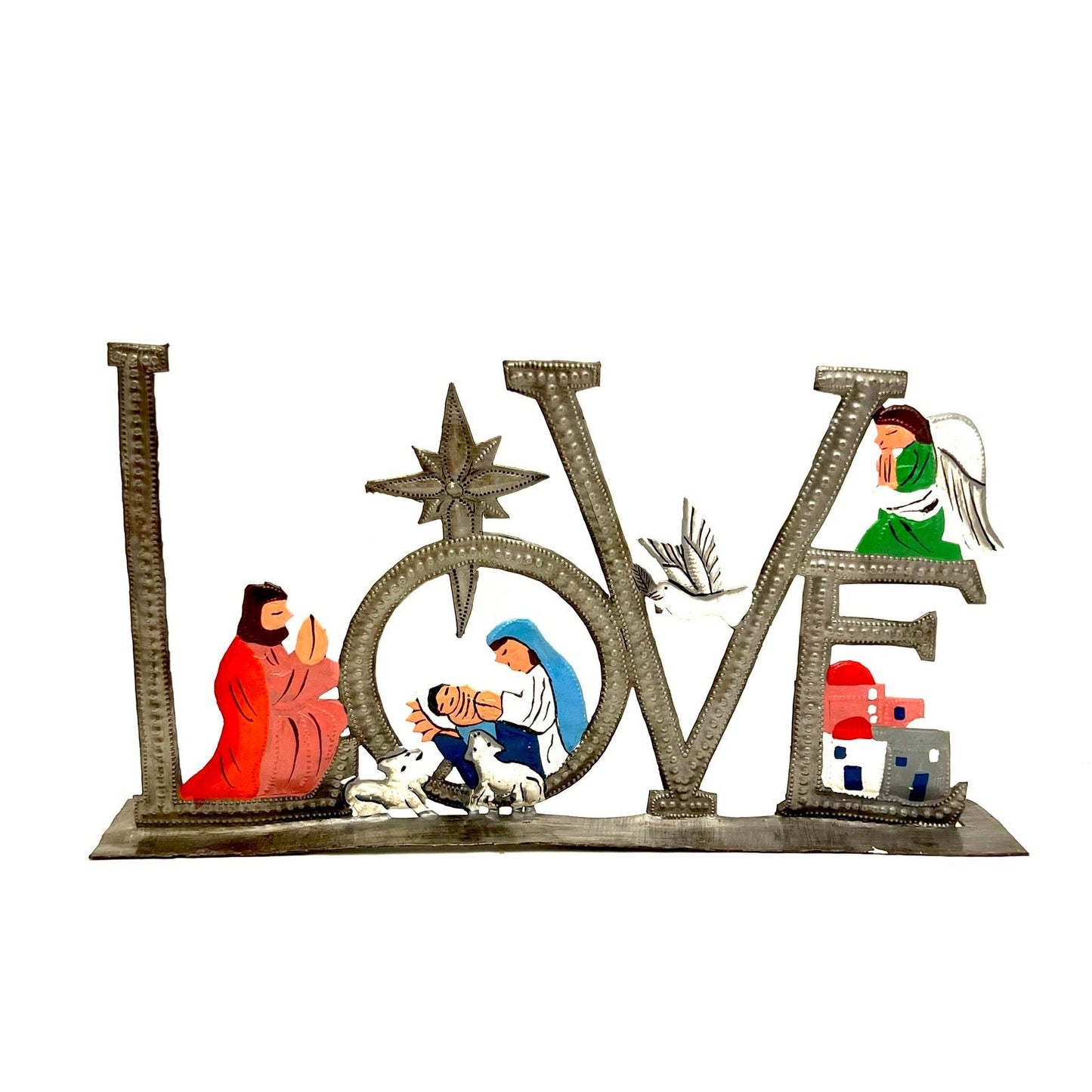 Love Nativity Painted