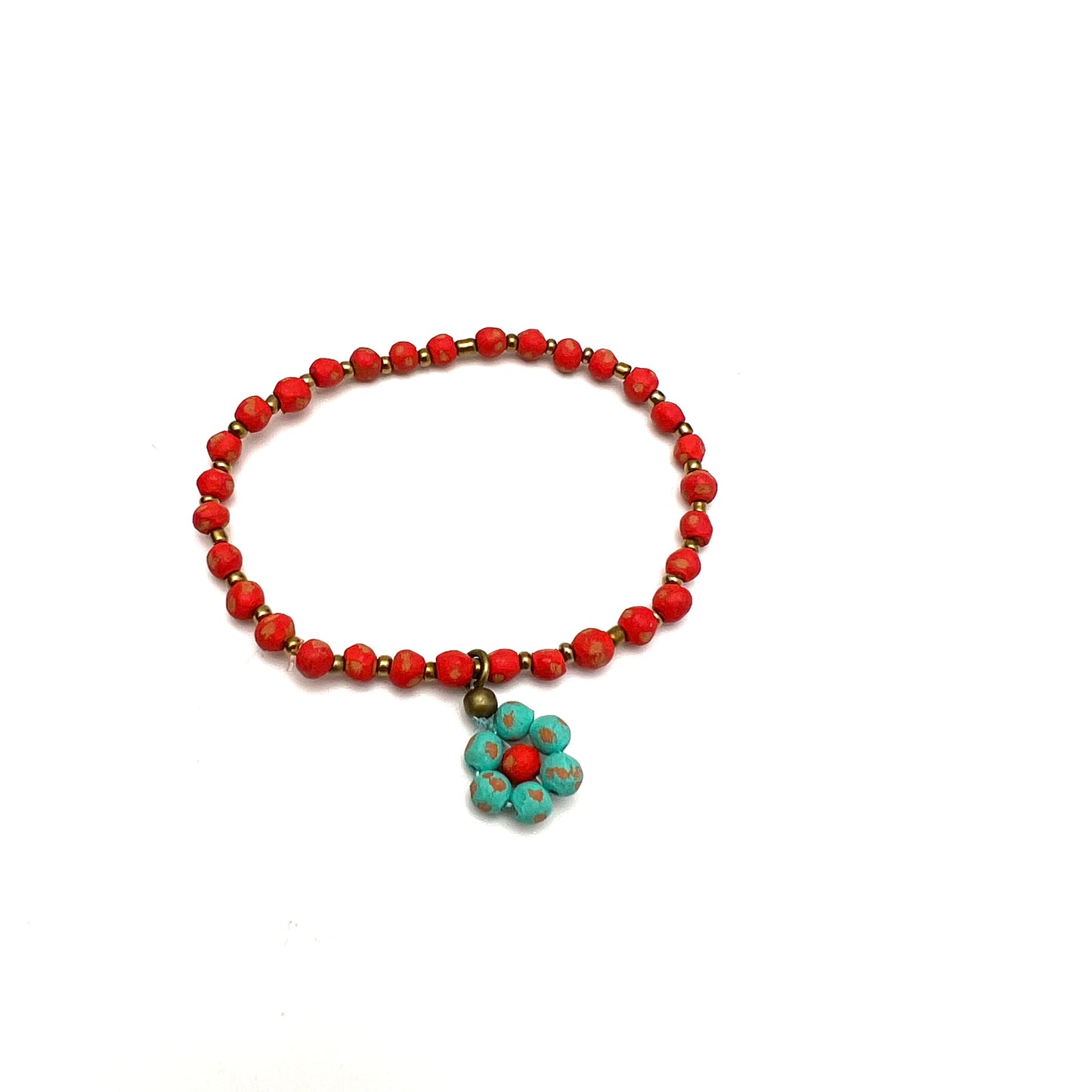 Ceramic Daisy Bracelet