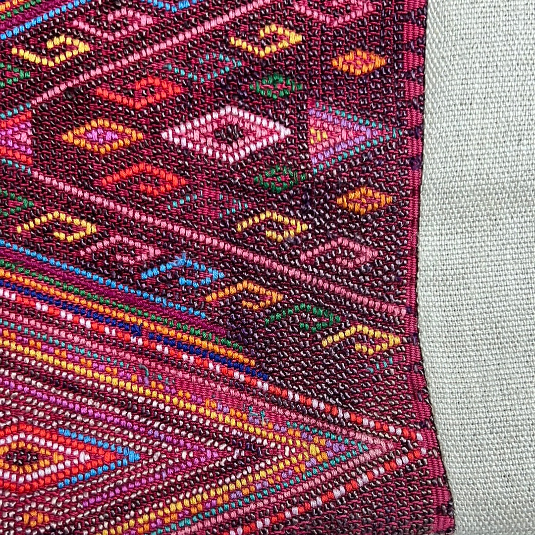 Huipil & Hemp Throw Pillow Cover